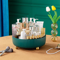 Rotating Round Spice Storage Rack Tray Turntable Kitchen Organizer